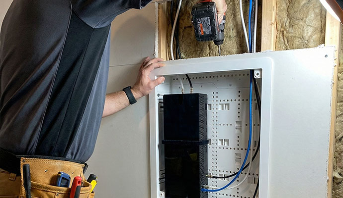Media box installation