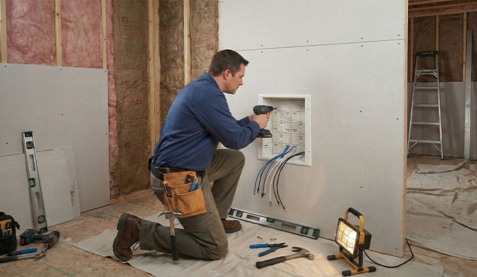 Media box installation