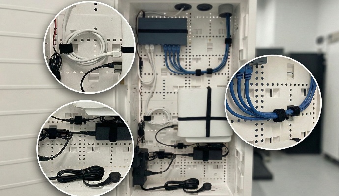 Clean cable organization