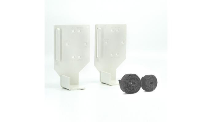 ABS Plastic Mounting Bracket w/ 30 Inch Velcro Straps - 2 pack 