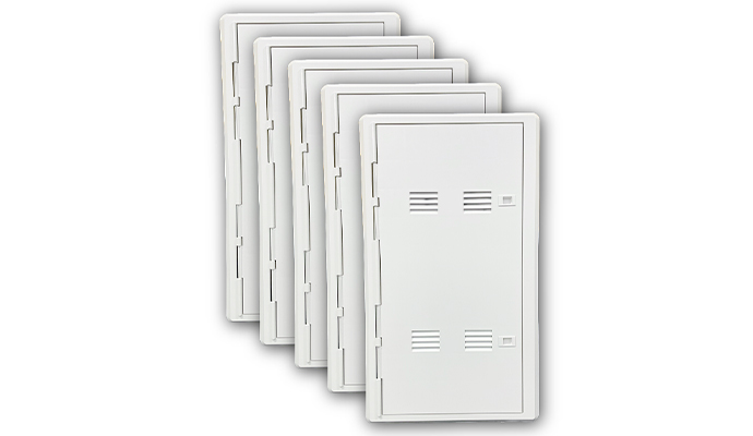 5 PACK - 30 in. Slim Vented Hinged Door